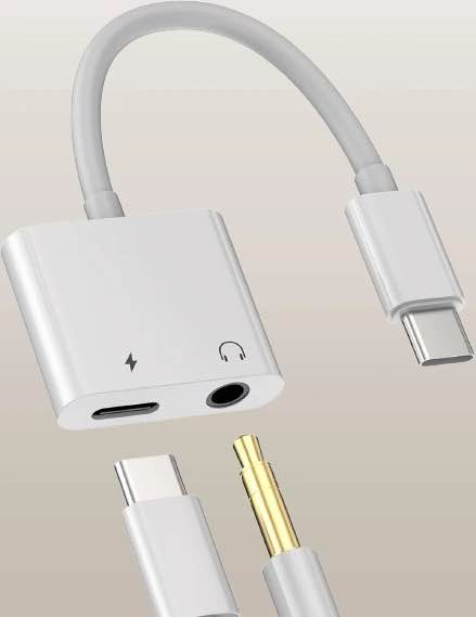 Adaptateur OTG pour prise casque de Type C à 3.5mm, chargeur rapide , connecteur USB C
