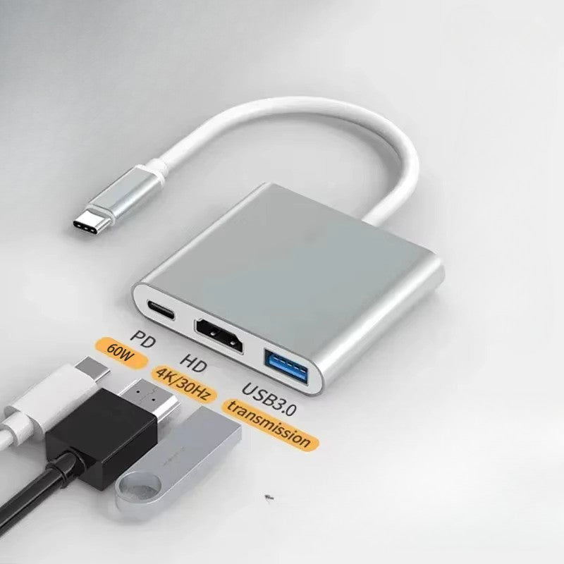 USB C vers 4K HDMI, station de chargement USB 3.0 Type C